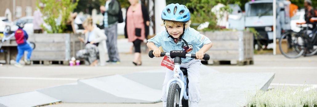 Cykelbanen på Toftegårds Plads i Valby