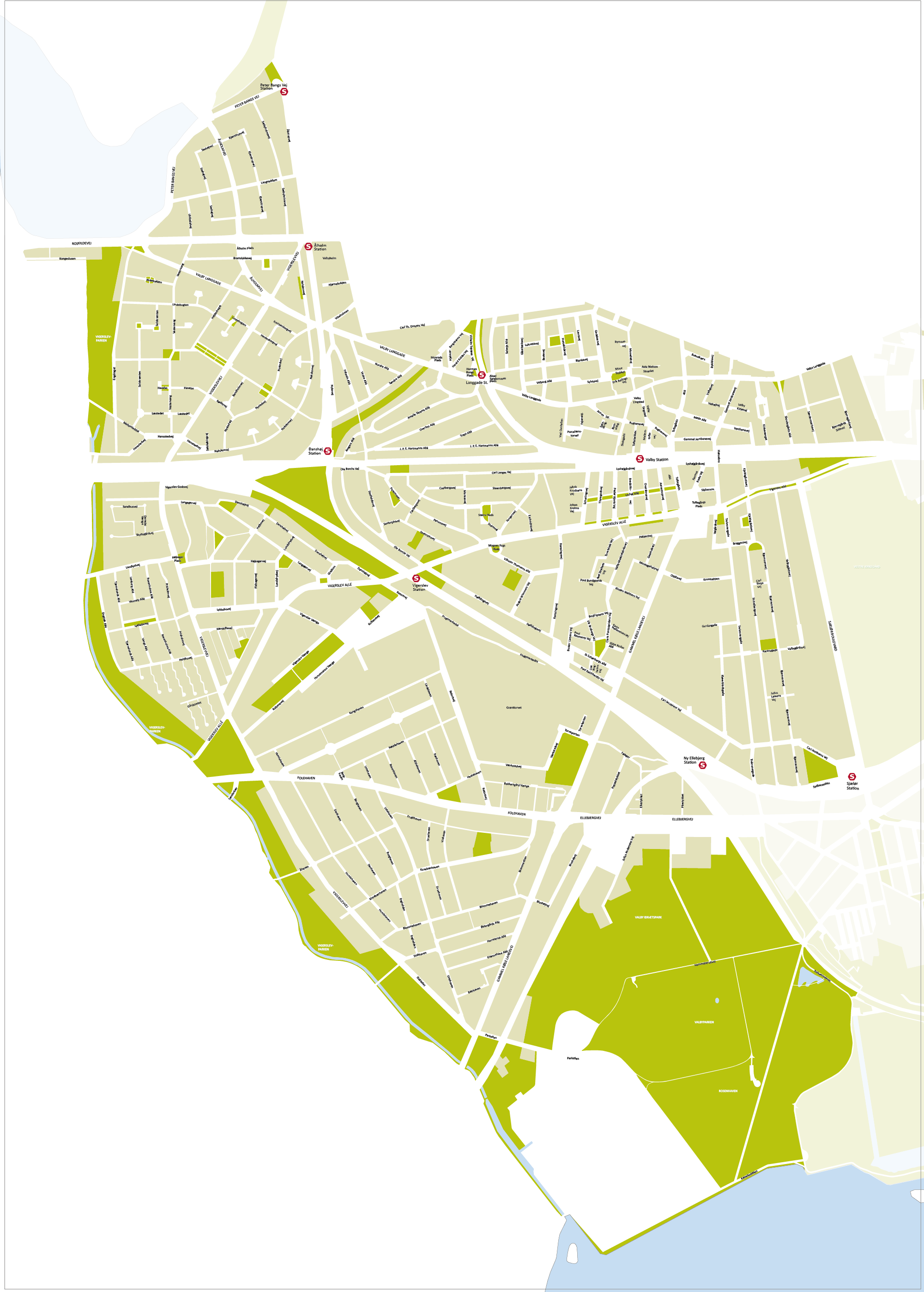 Kunst i Valby kort uden ruter