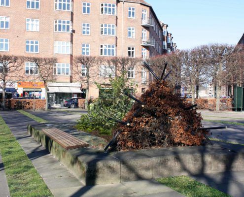 Toftegårds Plads Nord forslag til begrønning Valby