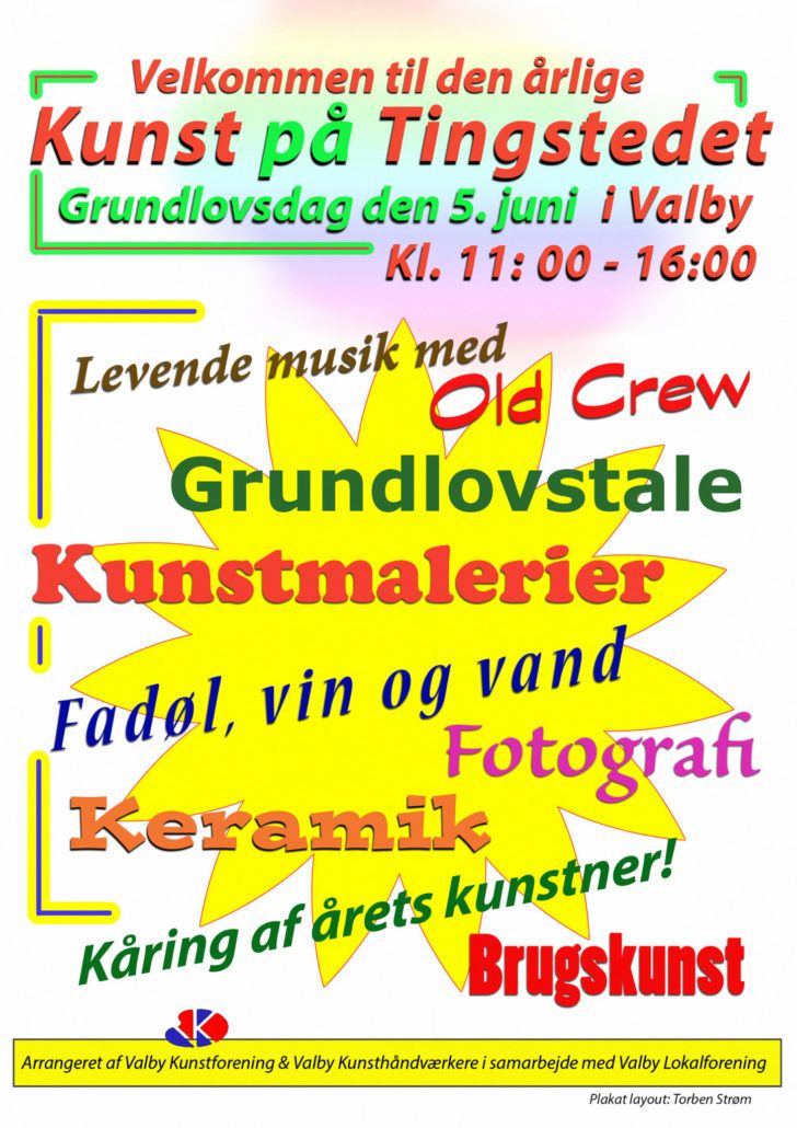 Kunst på Tingstedet 2018 plakat