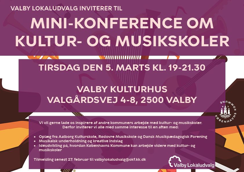 Invitation til konference kultur og musikskoler