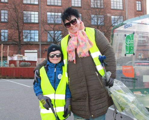 Affaldshelte på Toftegårds Plads