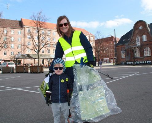 Affaldshelte på Toftegårds Plads