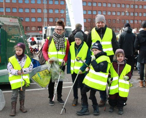 Affaldshelte på Toftegårds Plads