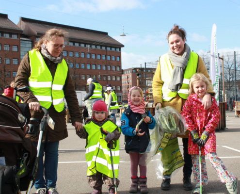 Affaldshelte på Toftegårds Plads