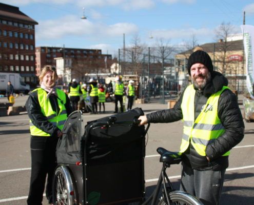 Affaldshelte på Toftegårds Plads