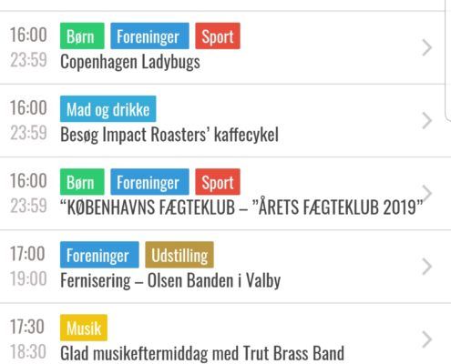 Valby Kulturdage app screenshot