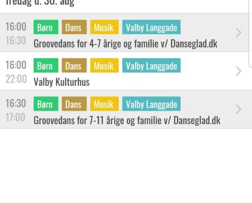 Valby Kulturdage app screenshot