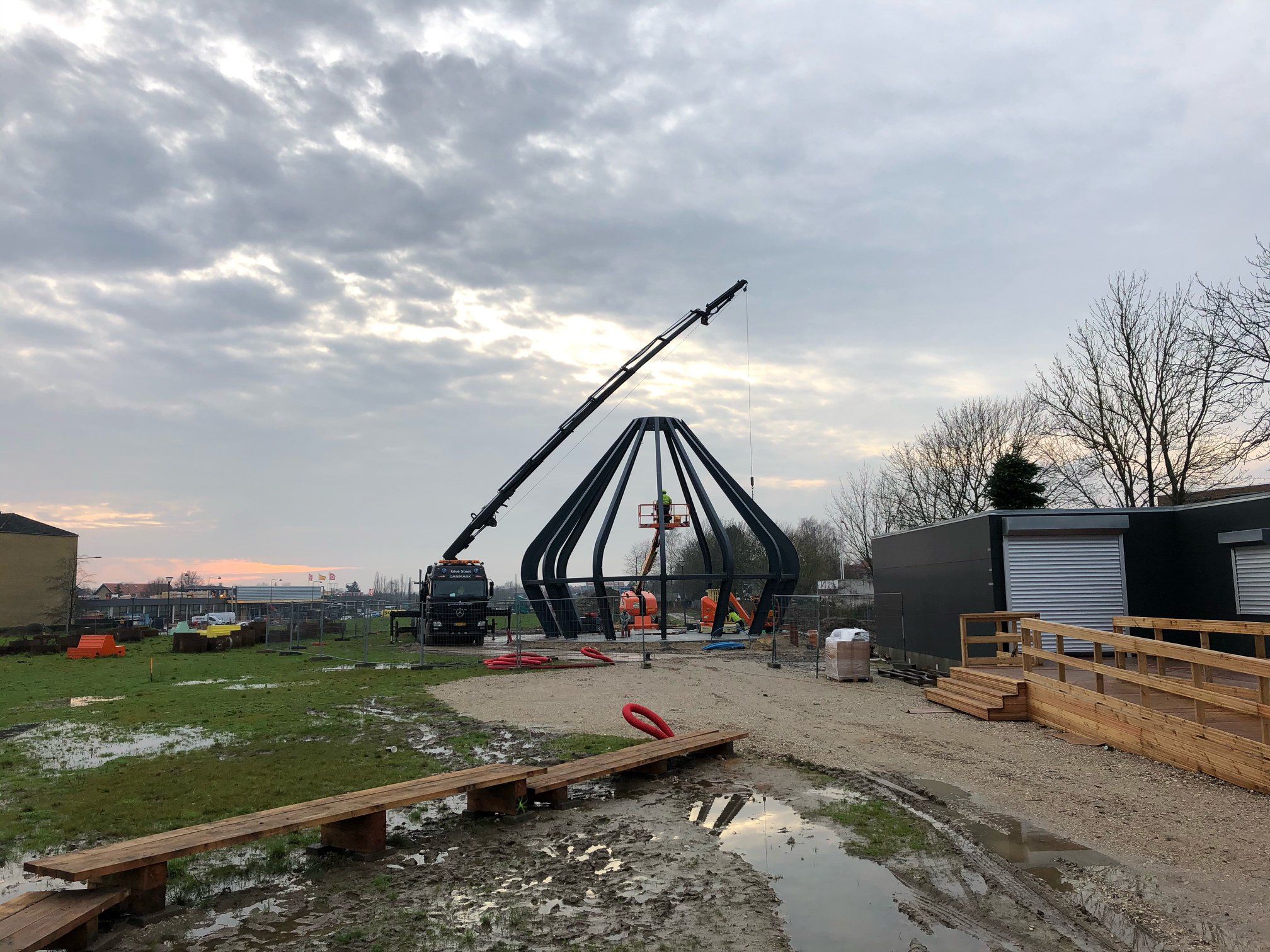 Lanternen Kulbaneparken montering