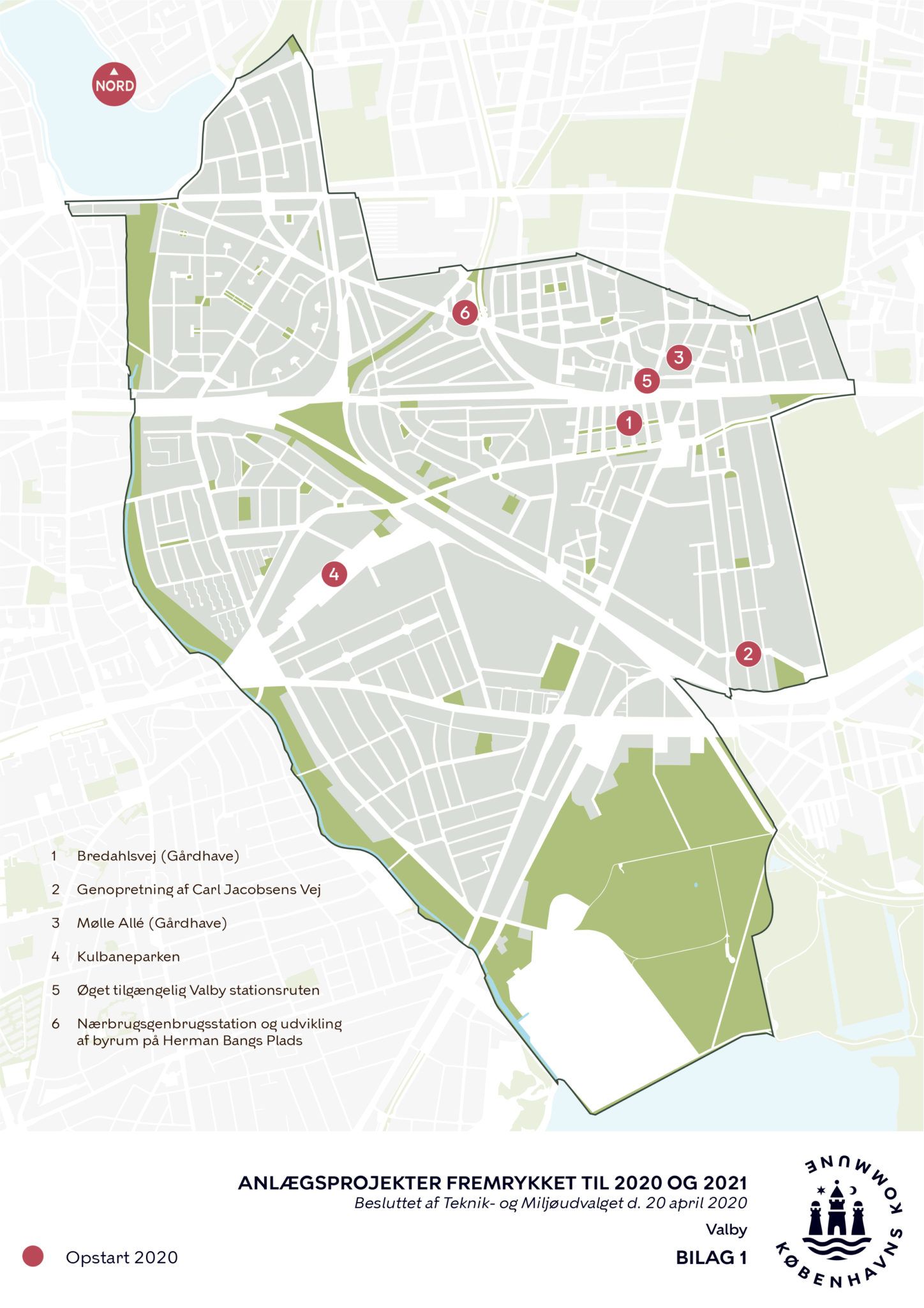 Anlægsprojekter fremrykket til 2020 og 2021