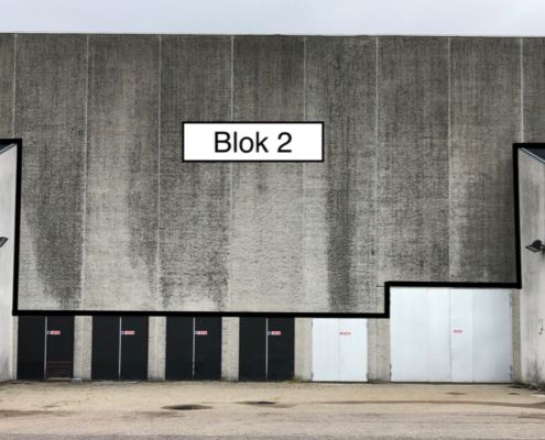 Valby-Hallen gavlkunst blok 2