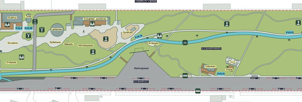 Kulbaneparken cykelsti forslag nyhed