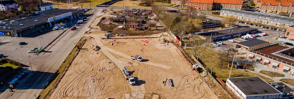 Klubhus Kulbaneparken byggeplads nyhed