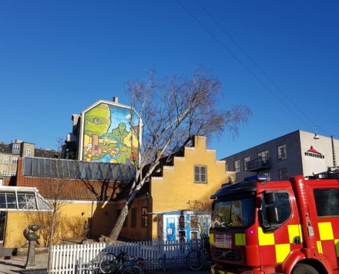 Valby Bibliotek stormskade